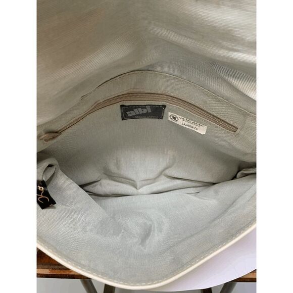 Vintage Albi Cream Leather Shoulder Purse - Picture 7 of 11